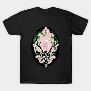 Geometric deer on fire T-Shirt